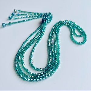 Green Crystal Statement Necklace